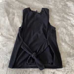 Black tank top